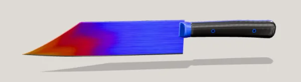 Rainbow Titanium knife