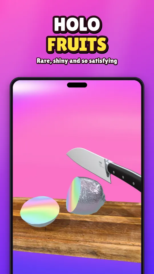 Screenshot: a Holo challenge fruit with rainbow shine